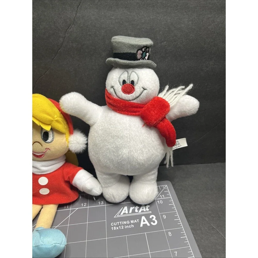 Set of 3 Frosty Plush Toys Frosty, Karen, Hocus Pocus Rabbit 9-11 inches